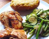 Une image de l'étape 17 de Poulet au four et pommes de terre fourrées.