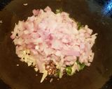 A picture of step 3 of Raw banana Potato podimas.