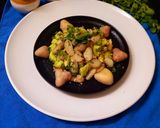 A picture of step 3 of Chestnut peanut salad (healthy).