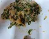 A picture of step 1 of Potato and fenugreek leaves paratha.