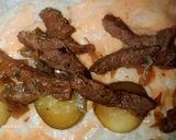 A picture of step 3 of Beef Shawarma Sandwich.