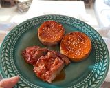 Foto del paso 4 de la receta: Solomillos de cerdo a la barbacoa con calabaza 🎃