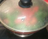 A picture of step 2 of Palak Batua and Broccoli ka saag.
