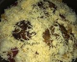 Foto langkah ke 7 dari resep Hamburg Steak with Rice & Egg + Melted Cheese.