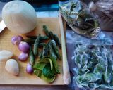 Foto langkah ke 1 dari resep Cumi pete lombok ijo.