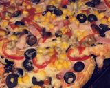 Pas rețetă Pizza cu aluat de pâine 3 fotografie