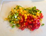 Tejes, szines omlett recept fázis 1 fotója