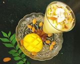 A picture of step 4 of Mango shake😋😋❤️.