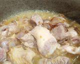 A picture of step 2 of Bhindi gosht.