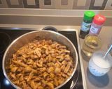 A picture of step 3 of Stewed Mushrooms with Ham.