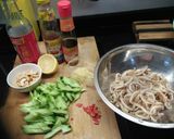 A picture of step 2 of Pork ear in Thailand salad.
