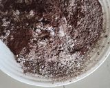 Foto langkah ke 2 dari resep Brownies kukus super nyoklat basic kue ultah.