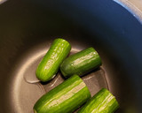 A picture of step 2 of Stuffed cucumber 🥒.