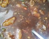 A picture of step 8 of Shezwan triple rice.