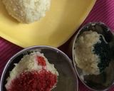 A picture of step 4 of Tri colour burfi Milk powder and coconut burfi.