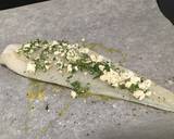 Foto del paso 2 de la receta Bacalao en papillote con queso feta, hierbabuena y tomate