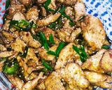 A picture of step 12 of Mongolian Chicken.