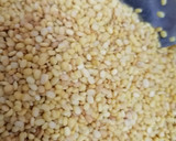 A picture of step 2 of Moong dal with spring onion.