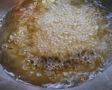 A picture of step 5 of Singhara atta tikki.