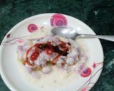 A picture of step 3 of Sago tikki chat.
