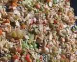 A picture of step 2 of Chicken and vege roll.