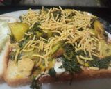 A picture of step 2 of Leftover aloo soya methi sandwich.