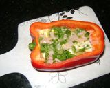 Foto del paso 3 de la receta: Morrón relleno a la parrilla
