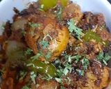 A picture of step 5 of Tandoori aloo - pyaaz subji.