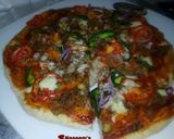A picture of step 12 of My homemade vegetable pizza.