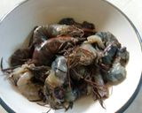 Foto langkah ke 2 dari resep Sambal Tempoyak Udang di-Pete-in.