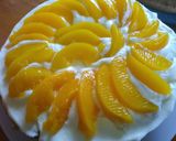 Foto del paso 8 de la receta: Torta con crema y durazno bañado en chocolate