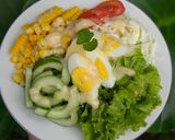 Foto langkah ke 3 dari resep Salad Sayur Telur Rebus.