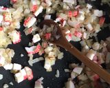 Foto del paso 5 de la receta: Pimiento grillado relleno con cuscús y salsa de kanikama