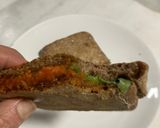 Foto del paso 7 de la receta: Cena rápida y sabrosa! Chapata integral con queso de pesto y sobrasada