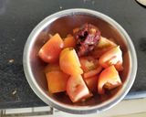 A picture of step 2 of Potato - Brinjal Curry.