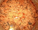 A picture of step 4 of Egusi groundnut soup.