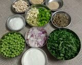 A picture of step 1 of Methi Matar Malai in White Gravy.
