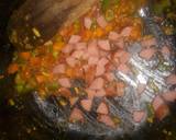 Spicy vegetable rice with egg and sausage recipe step 8 photo