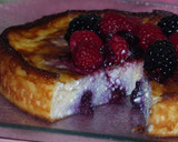 Foto del paso 1 de la receta: Tarta de requesón y arándanos (batir y hornear)