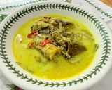Gambar langkah 4 resipi 👩‍🍳Masak Lemak Cili Api Jantung Pisang.