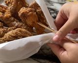 รูปขั้นตอนการทำที่ 11 ของ ช่อดอกไม้ไก่ทอด ไก่ทอดสูตรผู้พัน