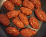 A picture of step 3 of Beef kofta with homemade ras El Hanout spice mix.