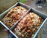 A picture of step 4 of Coconut banana loaf.