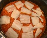 A picture of step 2 of Tomato Fish Stew.