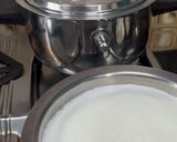 A picture of step 1 of Chhena Poda.