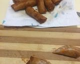 A picture of step 10 of Cheat Day Crispy pork spring rolls.