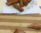 A picture of step 10 of Cheat Day Crispy pork spring rolls.