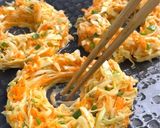 A picture of step 3 of Vegetable Pancake 蔬菜煎饼.
