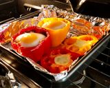 A picture of step 8 of Stir-Fried Instant Noodles Stuffed Bell Peppers.