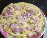 A picture of step 3 of Masala papad.